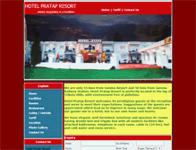 Tablet Screenshot of hotelpratapresort.com